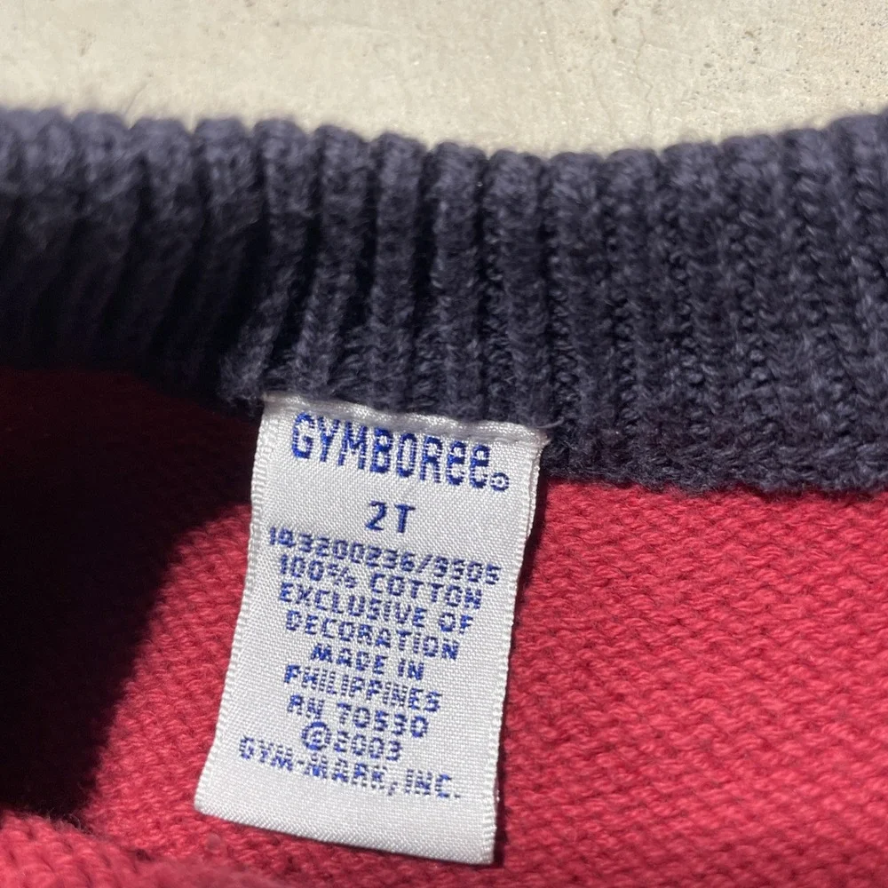 Gymboree Sweater Boys Size 2T Pilot Airplane Vintage 2003 Pullover Knit Kids